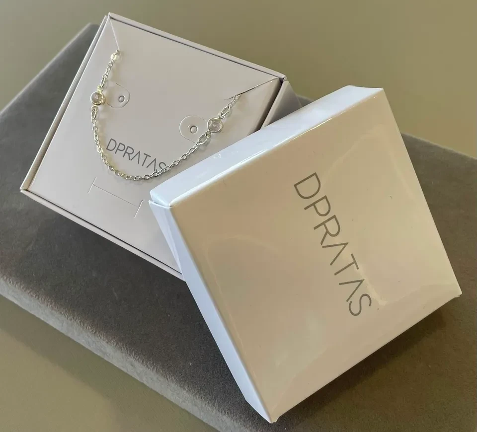 Colar elo Cartier ponto de luz 45 cm - 3