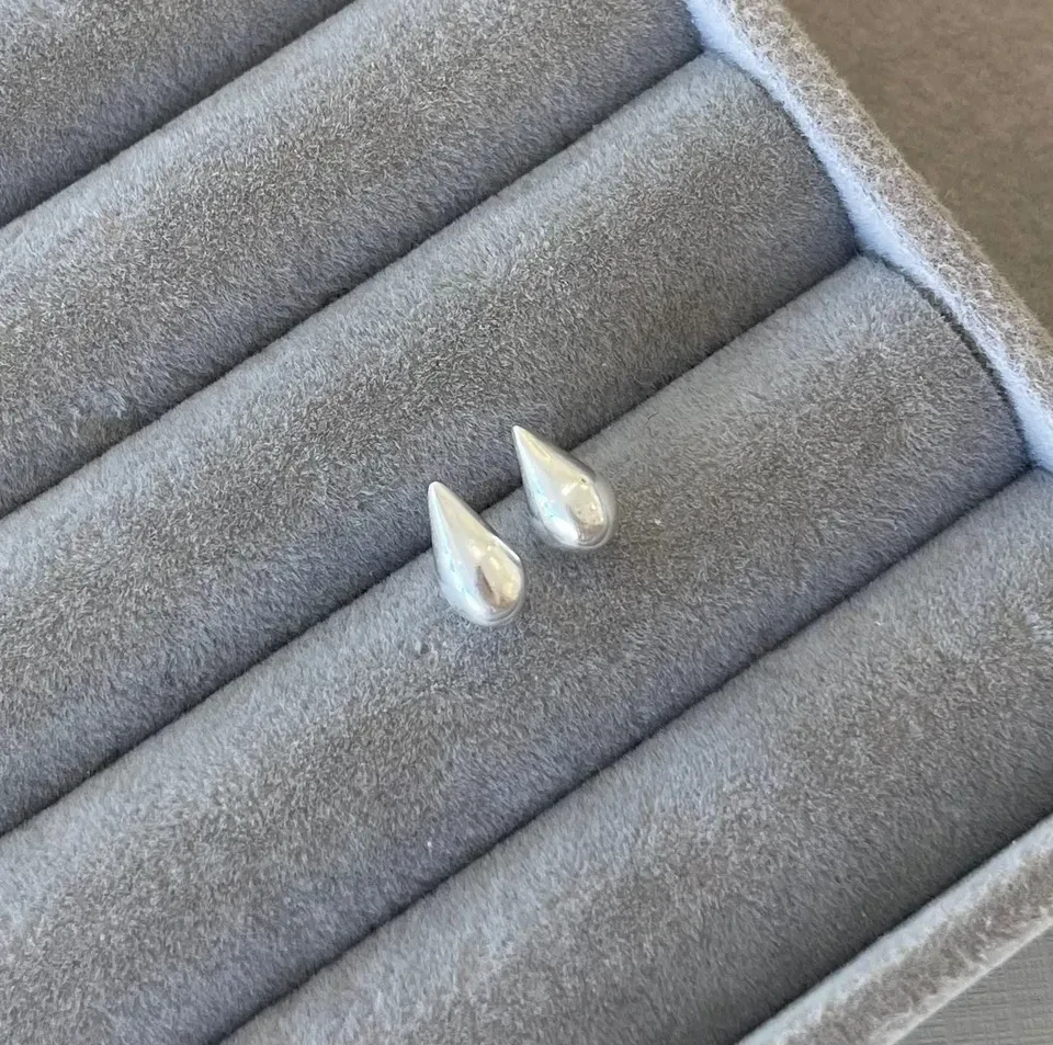 Brinco gota lisa 9 mm x 5 mm - 2