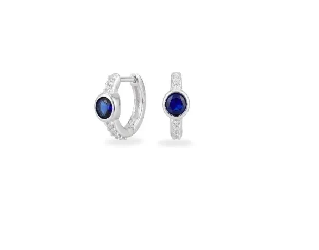 ARG lisa lap cravejada pedra redonda 2 mm x 1,1 cm azul escuro - 2