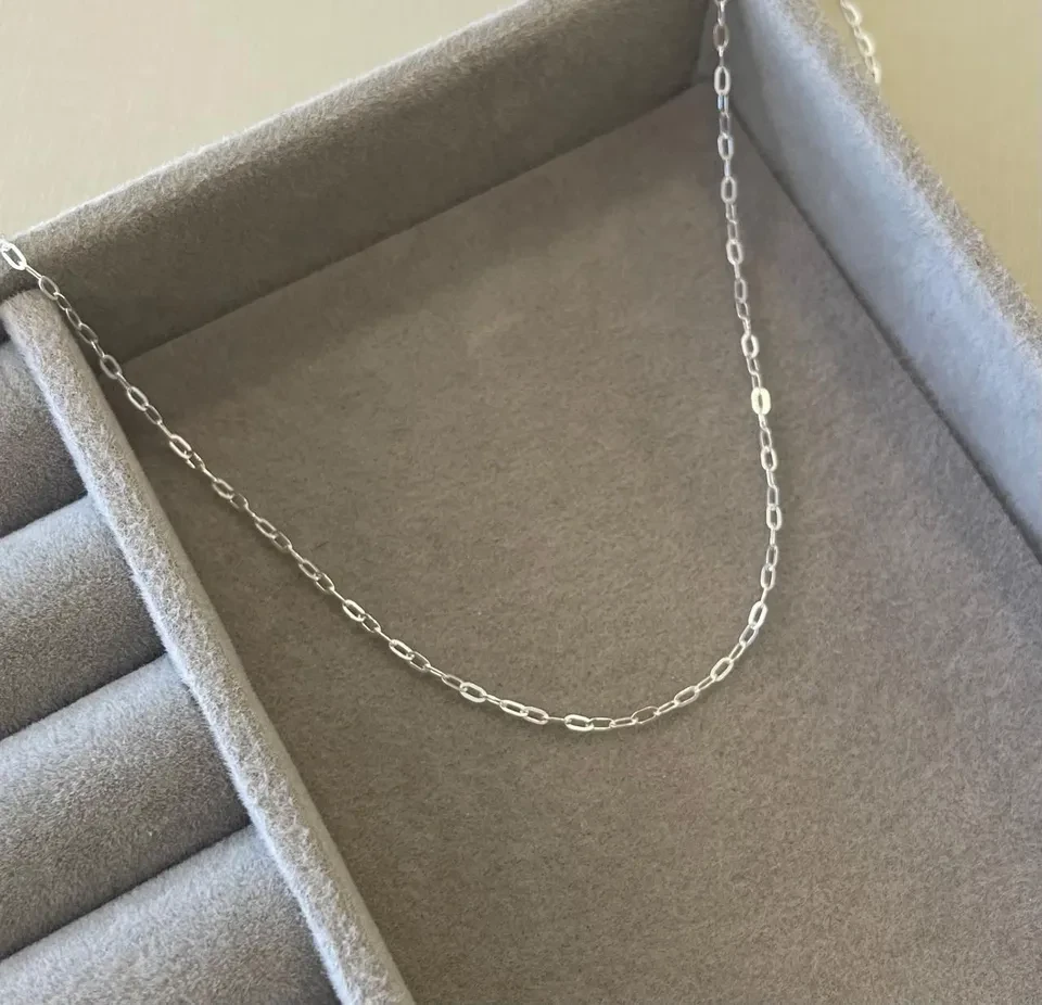Corrente cartier oval 1,5 mm 45 cm - 2