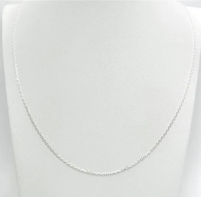 Corrente lisa elo cartier 1 mm x 40+5 cm  - 2