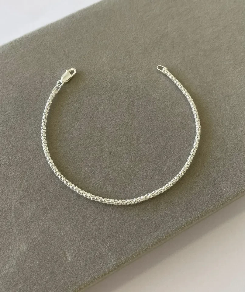 Pulseira pipoca 2,3 GR 19cm prata 925 - 1