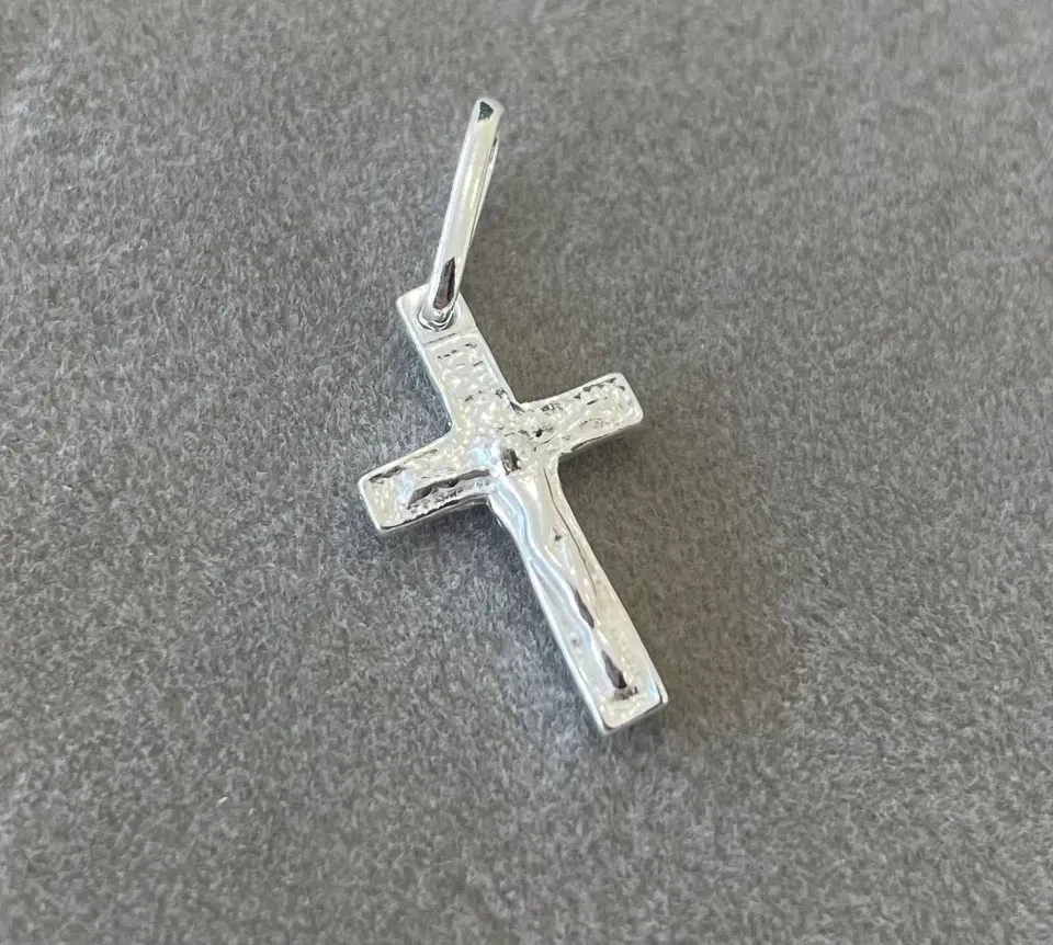 Pingente cruz lisa 1 cm x 1,8 cm - 2