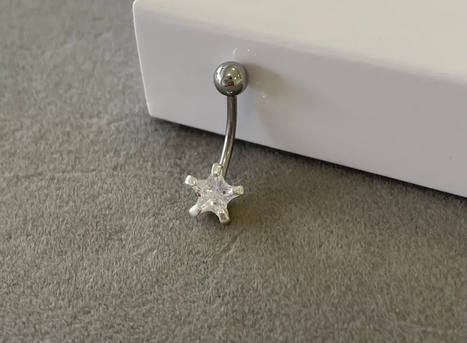 Piercing umbigo estrela 6mm MOD.2 PR19  - 1
