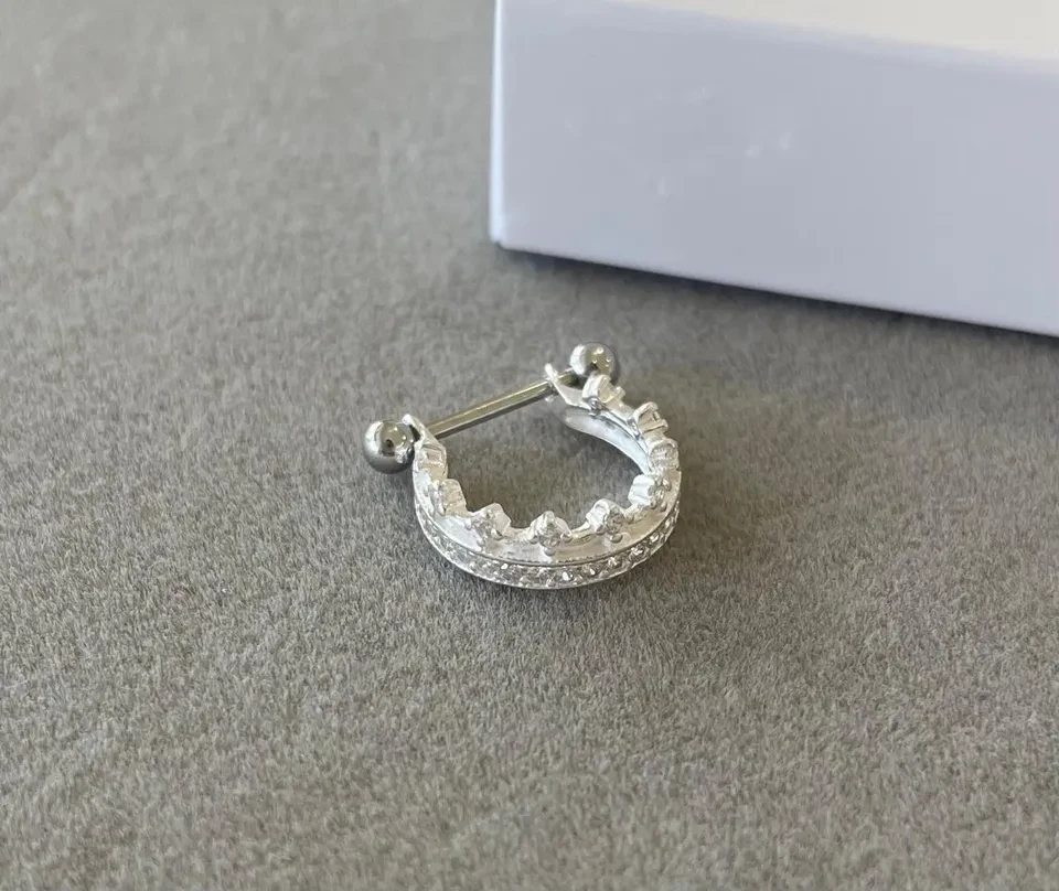 Piercing conch coroa 11MM PR17 prata 925 - 1
