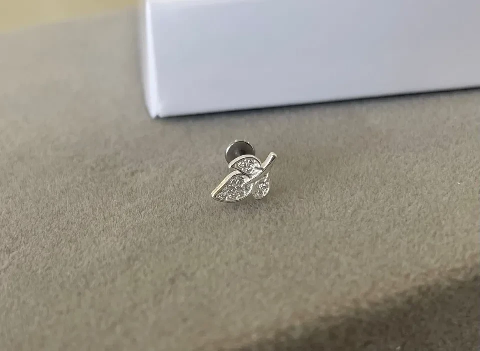 Piercing folha MOD.3 orelha (opções de orelha esquerda e orelha direita)  PR19 - 2