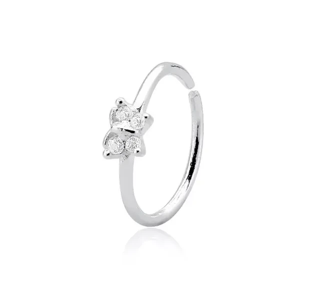 Piercing argola borboleta zircônia PR11 - 1