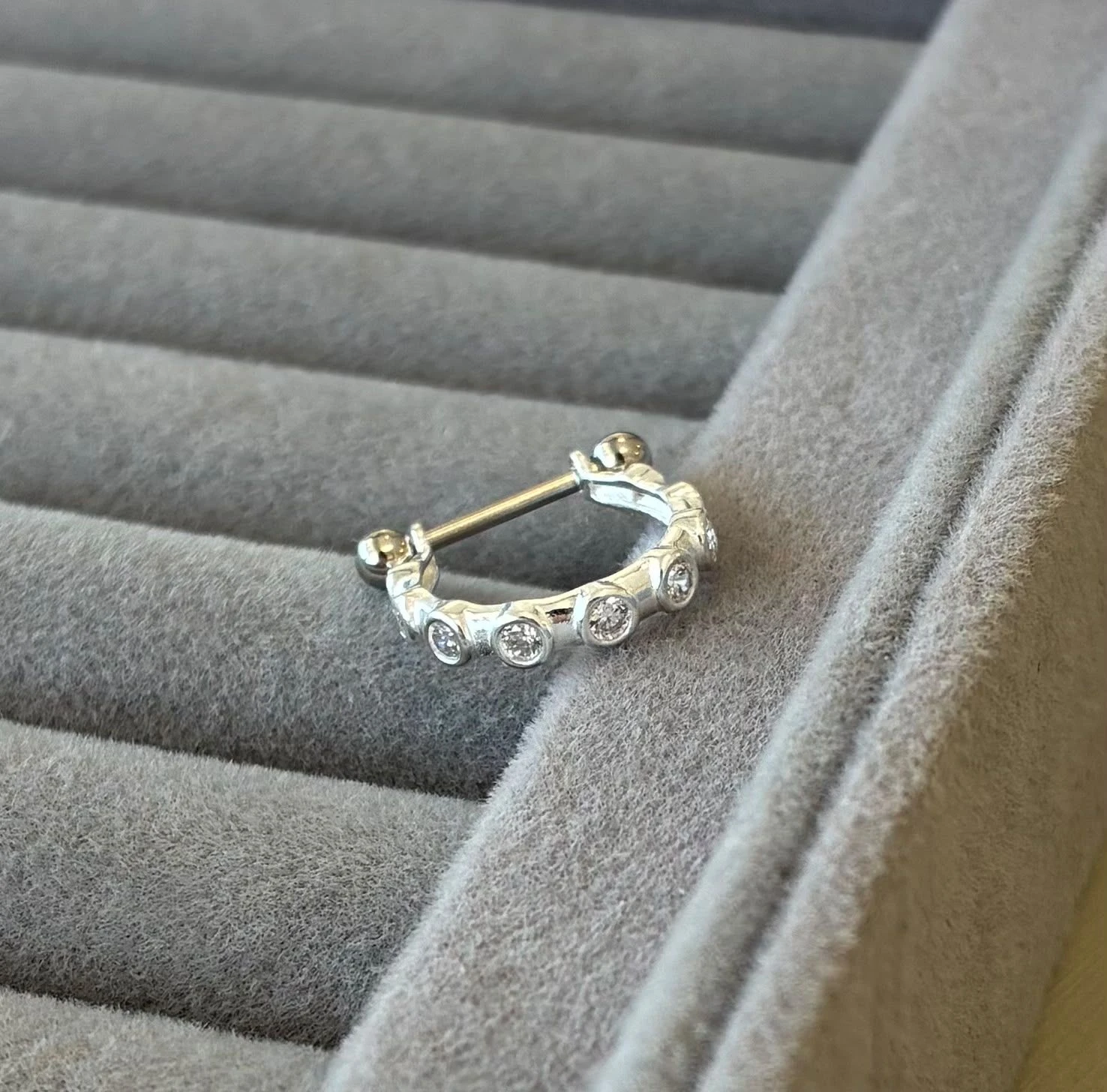 Piercing conch zircônia cravada 4 P/ 5 G - 2