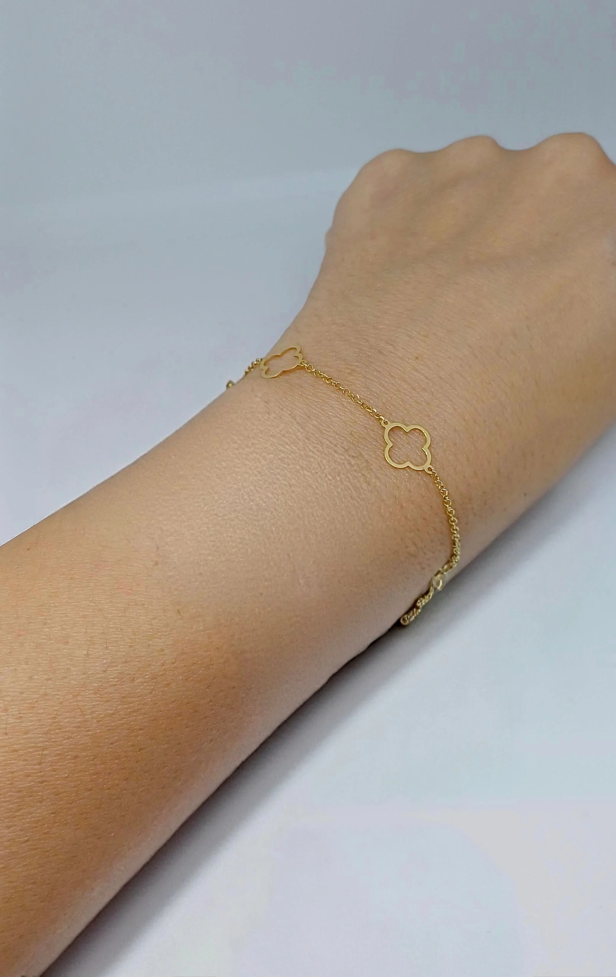 Pulseira Trevos Vazados - 1