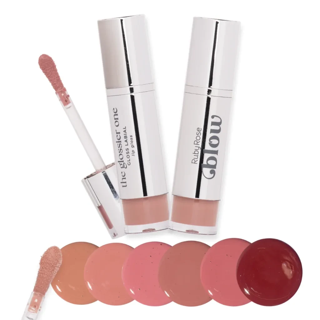 gloss labial the glossier one- linha blow -ruby rose lançamento - 1