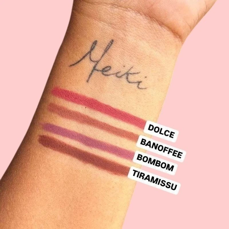 lápis contorno labial retrátil choco fun -banoffe- fenzza - 3
