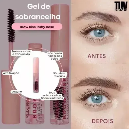 gel para sobrancelha- brow rise- ruby rose - imagem 2