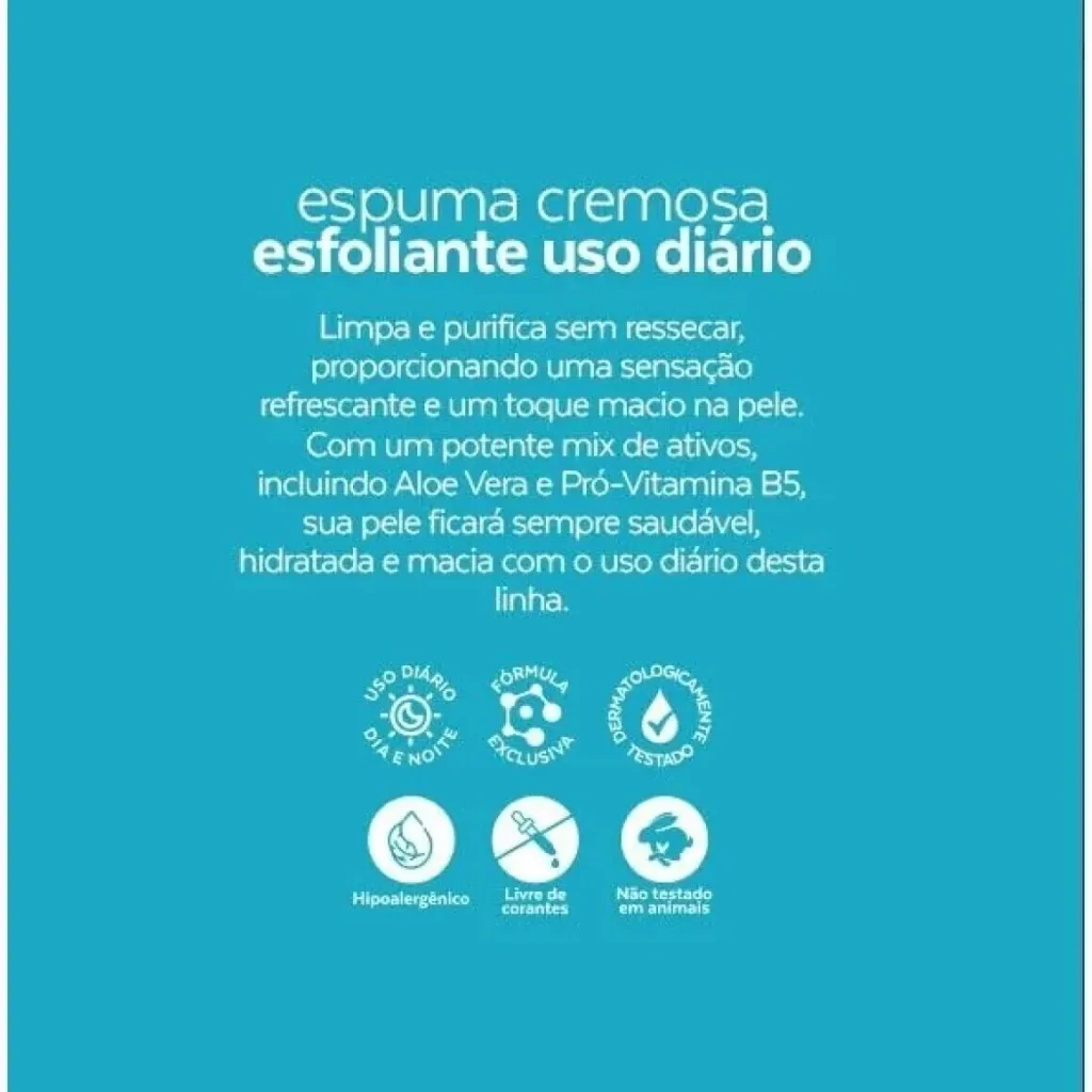 espuma cremosa esfoliante a uso diário-dermachem - 3