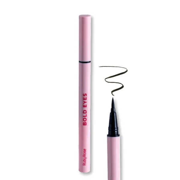 caneta delineadora bold eyes linha rosa - ruby rose - imagem 2