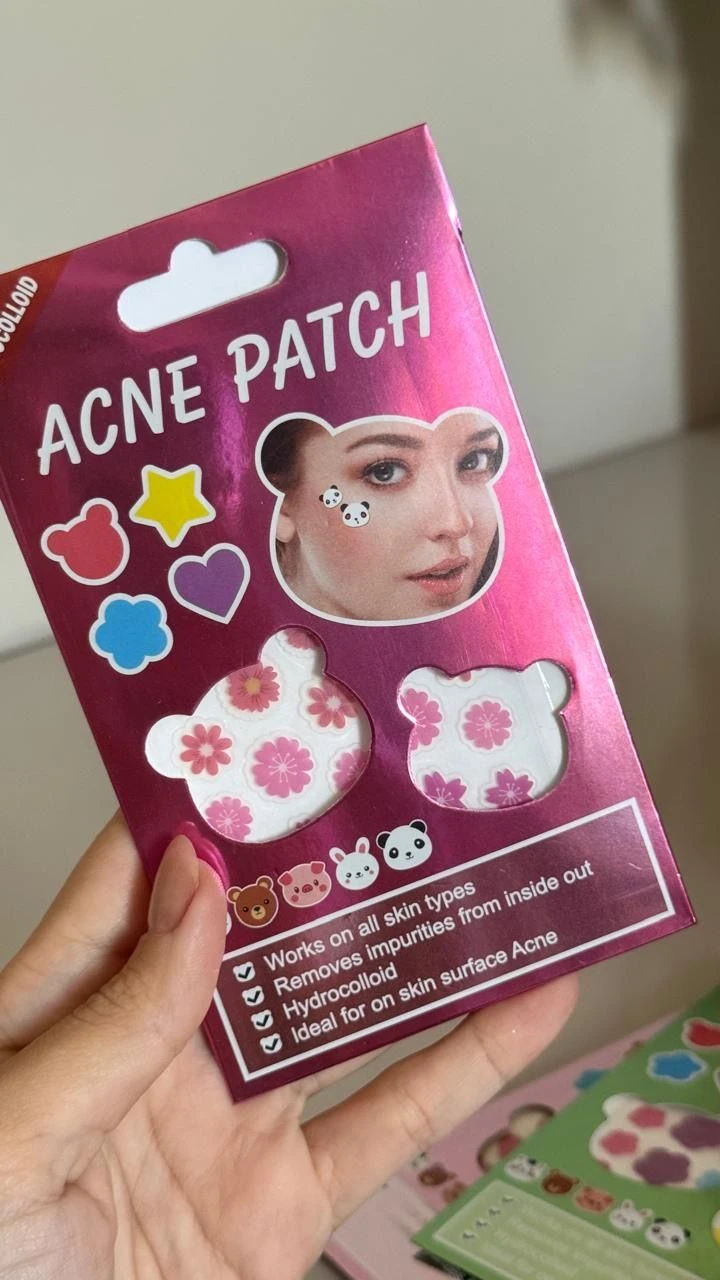 cartela com 36 adesivos para acne espinhas patch- formatos aleatórios - 2