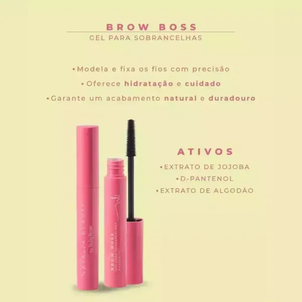 gel para sobrancelhas brow boss - natalia beauty by ruby rose - imagem 2