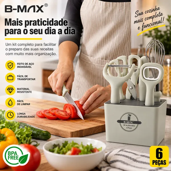 Kit de Utensílios B-MAX 6 Peças - imagem 4