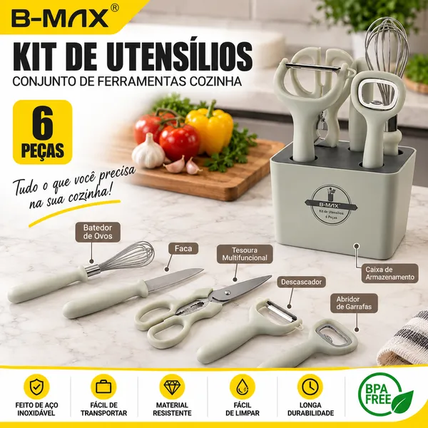 Kit de Utensílios B-MAX 6 Peças - imagem 3