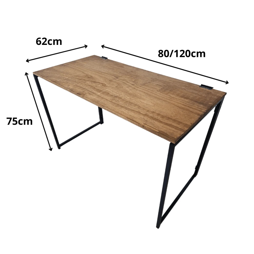 Mesa Dobrável Estilo Industrial Ônix - 3