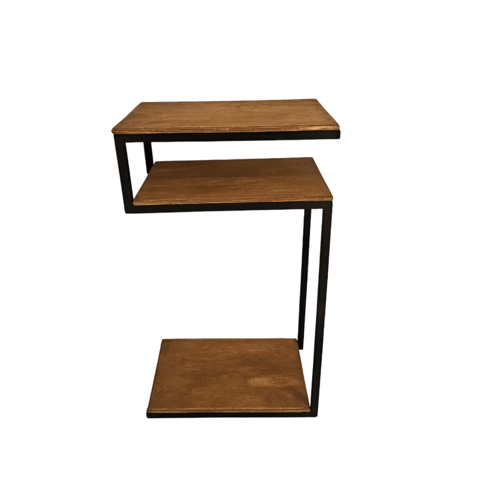 Mesa de apoio lateral industrial em S - 4