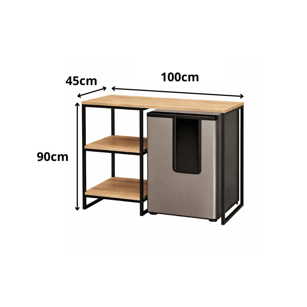 Móvel Estilo Industrial Para Frigobar Adega Cervejeira - 3