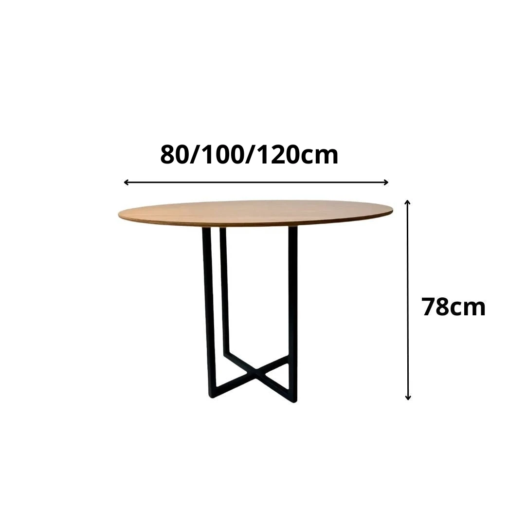Mesa Redonda Estilo Industrial Argo - 3