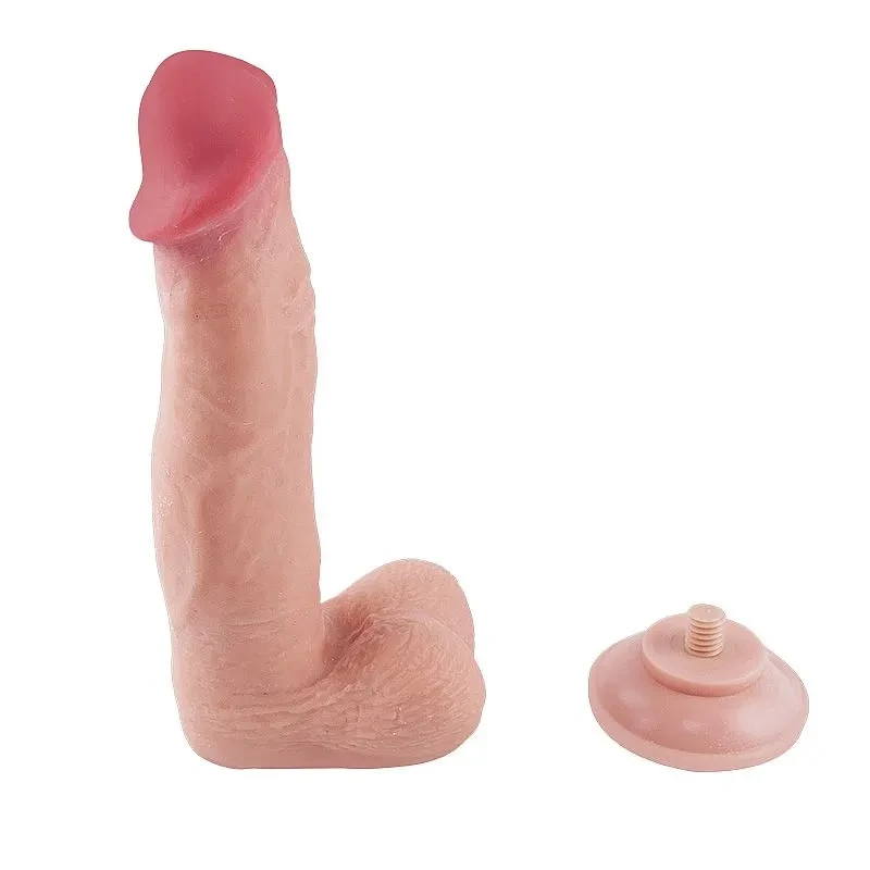 Dildo Super Realístico Dupla Camada - Ventosa Removível - 22,0 X 4,0 cm (7975) - 5