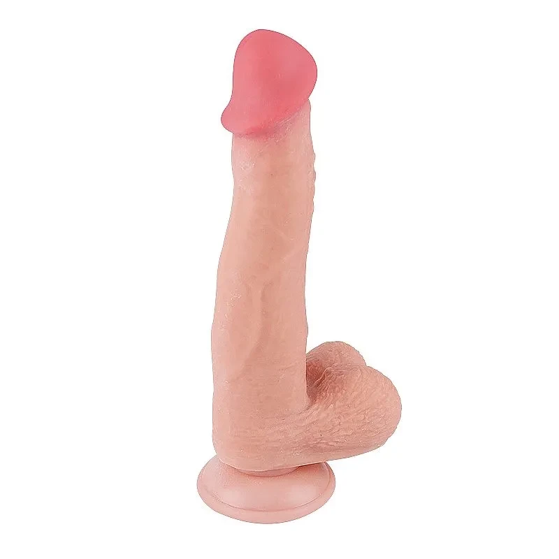 Dildo Super Realístico Dupla Camada - Ventosa Removível - 22,0 X 4,0 cm (7975) - 2