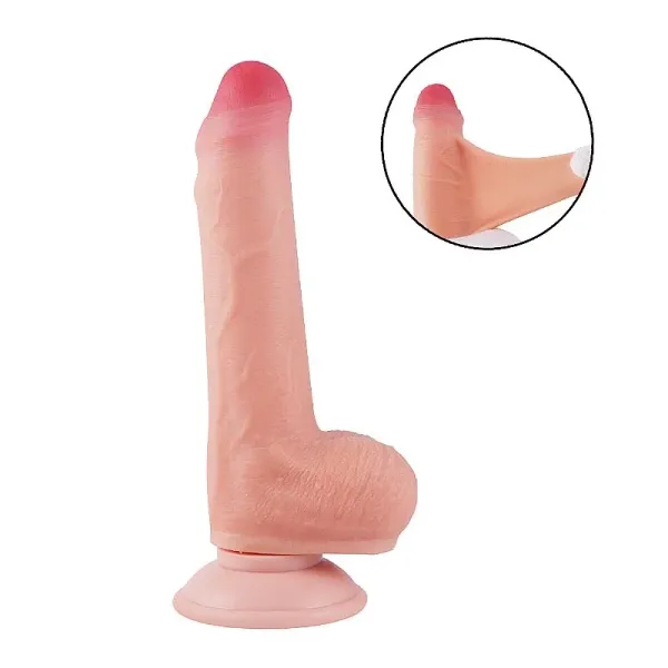 Dildo Super Realístico Dupla Camada - Ventosa - 18,3 X 3,4 cm (8001) - imagem 3