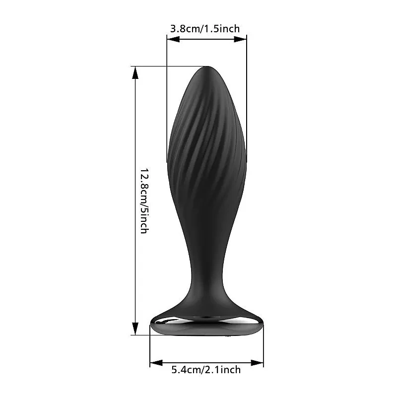 Plug Anal com Controle Remoto - 12,8 x 3,8 (4065) - 3