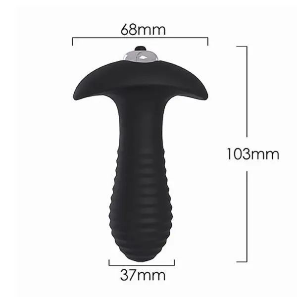 Plug Anal Com Víbrio - Preto - imagem 2