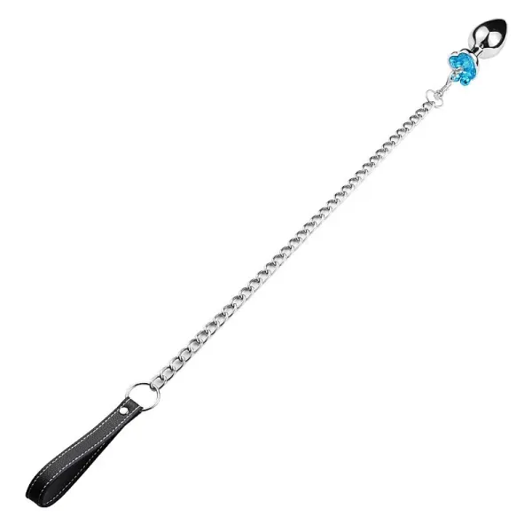 Plug de Coração Em Aço Com Sino e Corrente - Tamanho M (6370) - imagem 3