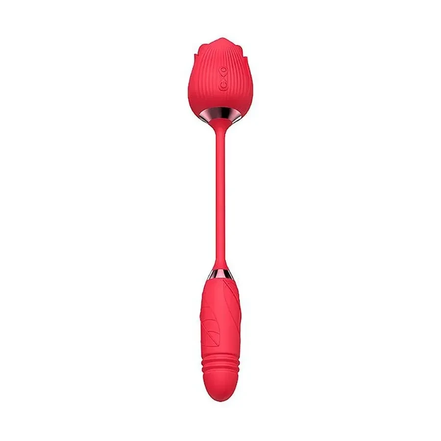 Vibrador Sophie 2 em 1 - Vermelho  - 4