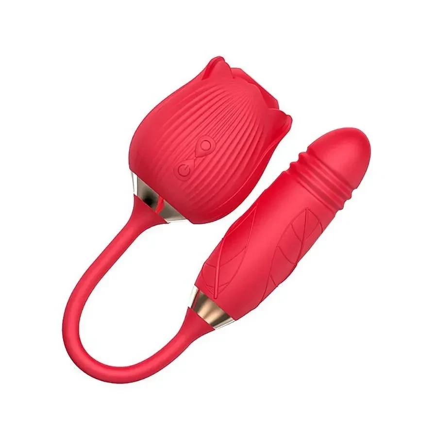 Vibrador Sophie 2 em 1 - Vermelho  - 1