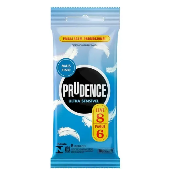 Preservativo Prudence Ultra-Sensível - Leve 8 Pague 6
