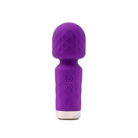 Mini Varinha Mágica Recarregável - Roxa - 10 Modos de Vibração  - imagem 2