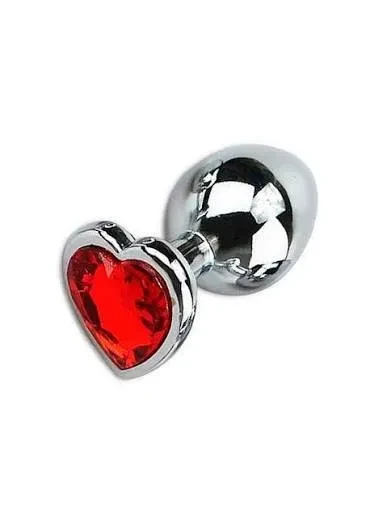 Plug Anal Coração - G - Vermelho  - 1