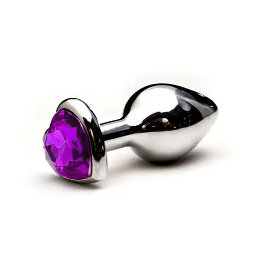 Plug Anal Coração - M - Roxo - 1