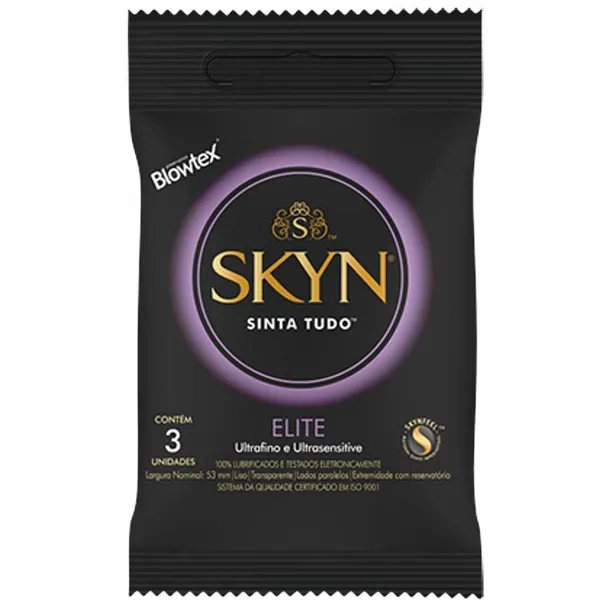 Preservativo Skyn Elite 3 Unidades - Ultrafino e Ultrassensível  - imagem 2