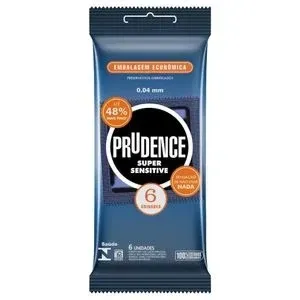 Preservativo Prudence - Super Sensitive 6 Unidades 