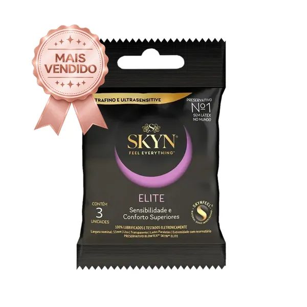Preservativo Skyn Elite 3 Unidades - Ultrafino e Ultrassensível  - imagem 1
