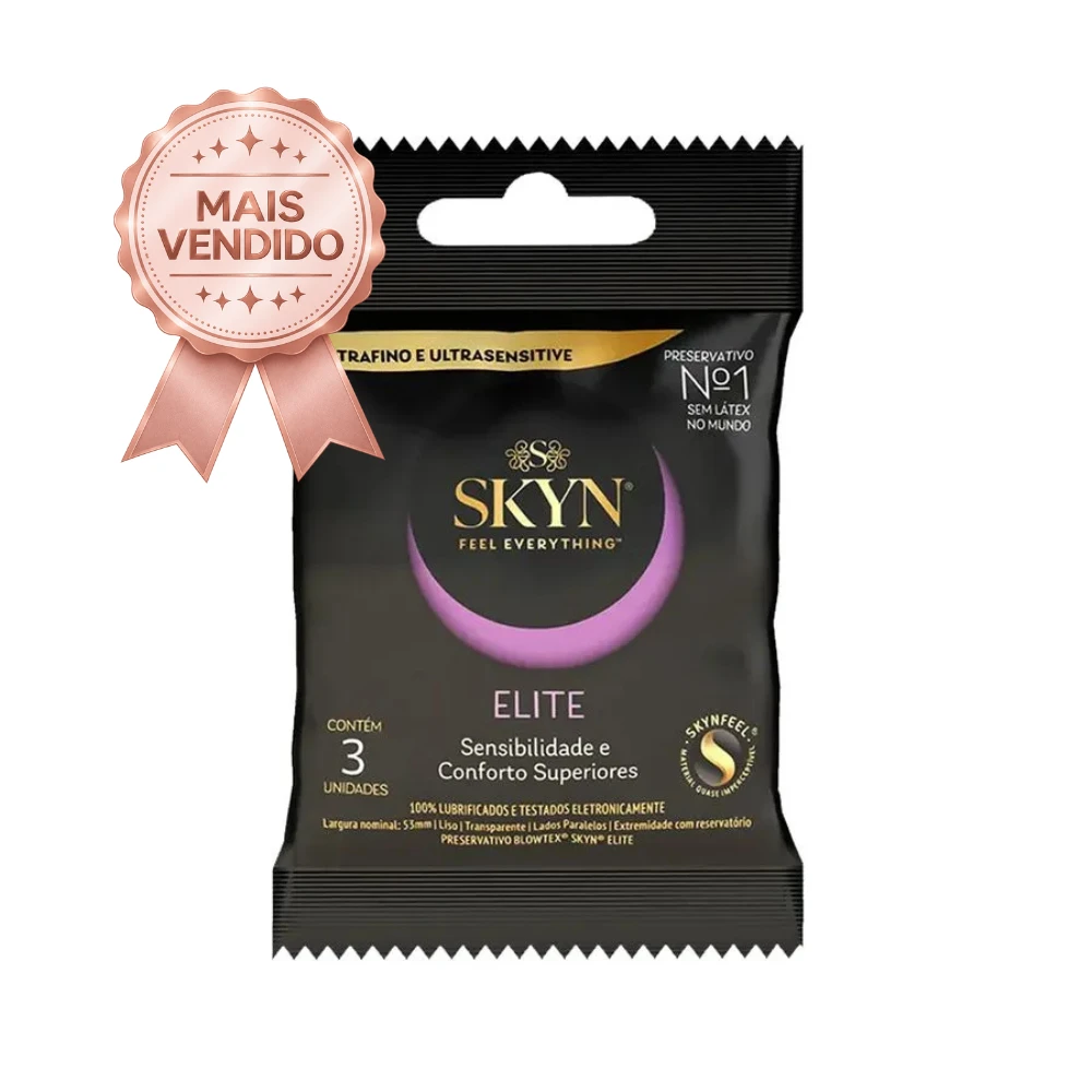 Preservativo Skyn Elite 3 Unidades - Ultrafino e Ultrassensível  - 1