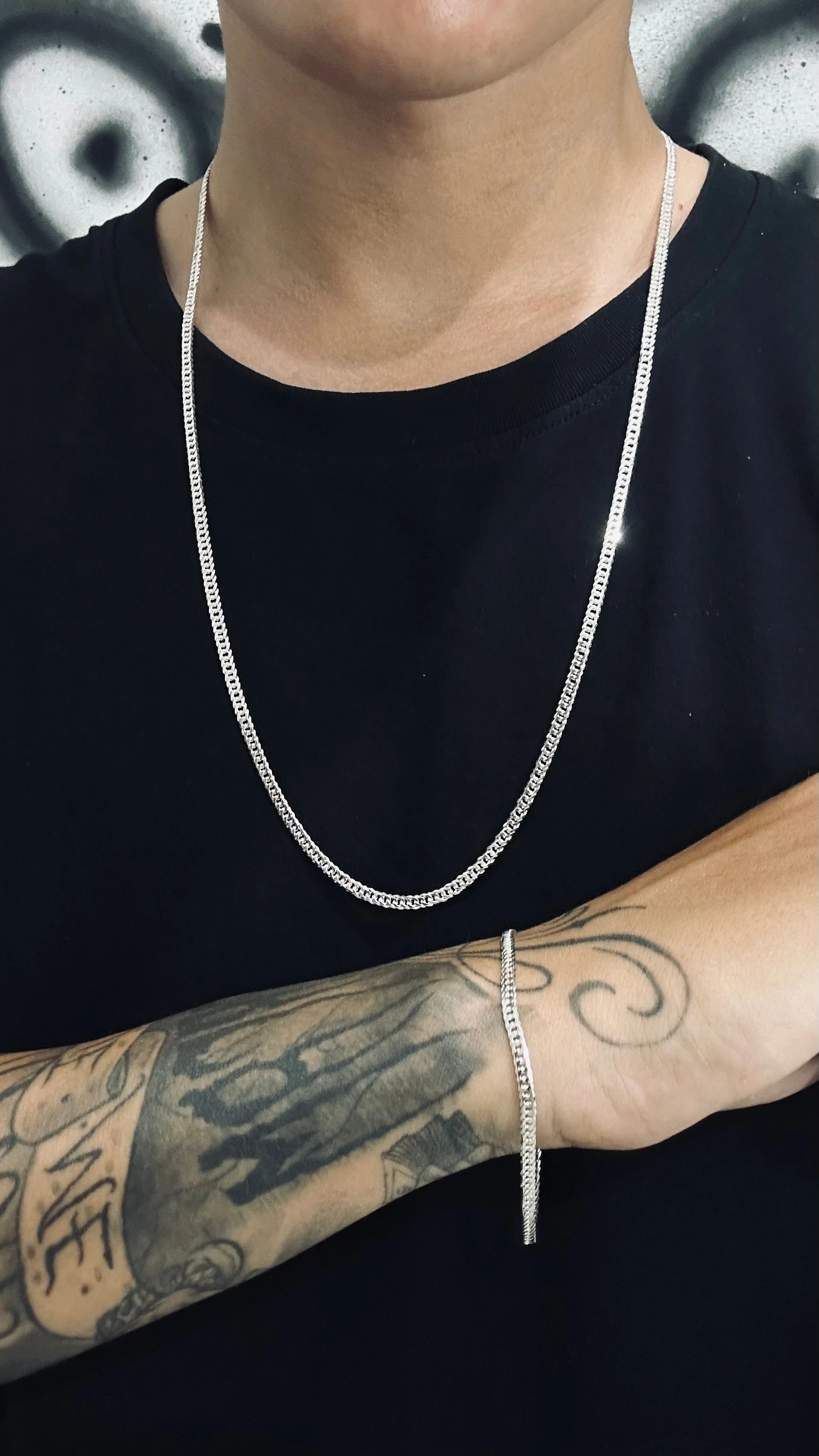 Conjunto Elo Duplo 3mm 70cm - 1
