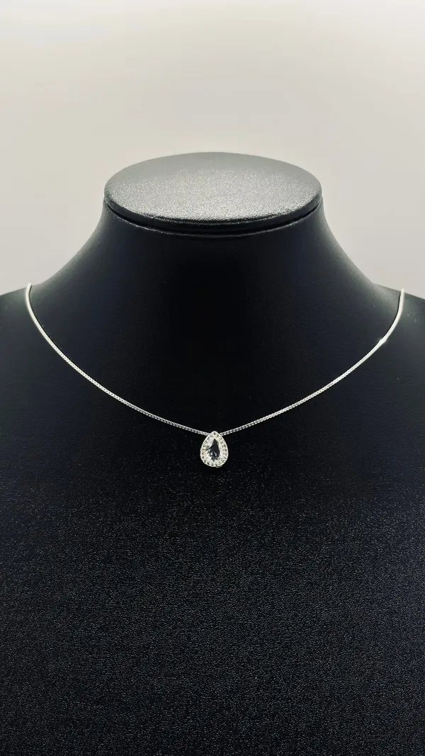 Colar Ponto De Luz Gota 