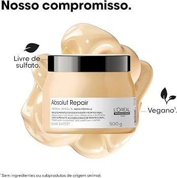 máscara L'Oréal Professionnel Absolut Repair Protein + Omega-9 - 1
