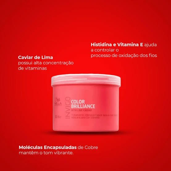 Máscara Wella Professionals Invigo Color Brilliance  - 3