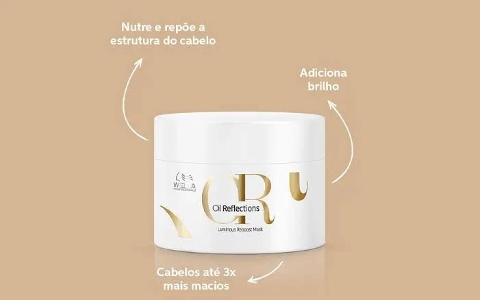 Máscara Wella Professionals Oil Reflections Luminous Reboost  - 3