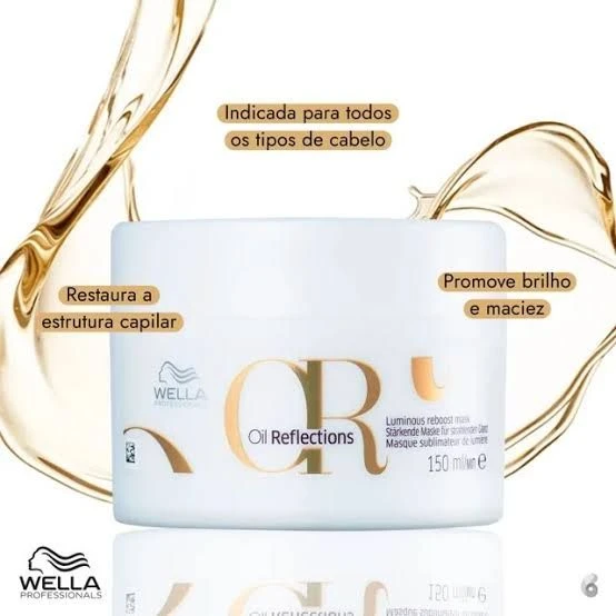 Máscara Wella Professionals Oil Reflections Luminous Reboost  - 1