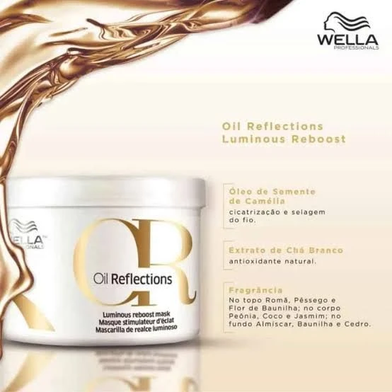 Máscara Wella Professionals Oil Reflections Luminous Reboost  - 4