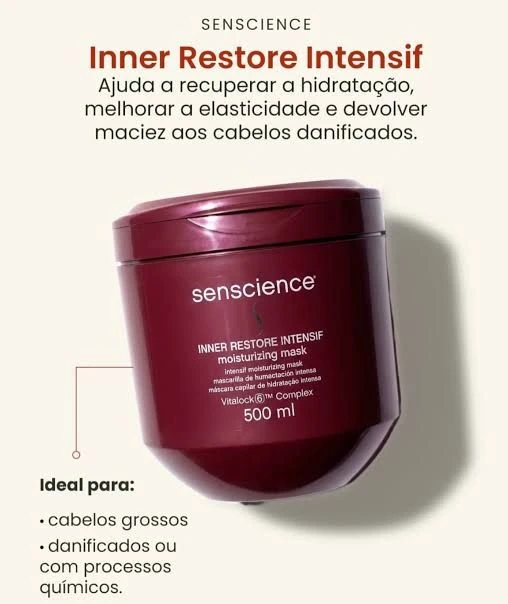 Máscara capilar Senscience Inner Restore Intensif - 1
